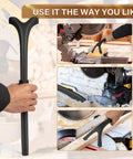 Skip The Bandages With This Heavy Duty Miter Saw Hold Down Stick designed for secure grip during wood cuts.