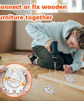Top Shelf Rock Solid 2 Pack Table Buckle Connectors Heavy Duty Zinc Alloy Wood Joining Hardware with 8 Mounting Screws in use