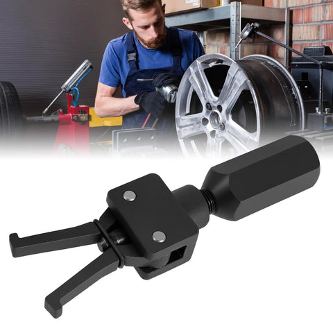 Heavy Duty Pilot Bearing Puller Kit with Steel Construction and Slide Hammer, shown in use for auto repairs