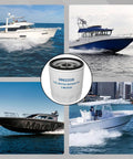 Fuel Water Separator Filter For Marine Engines Compatible With 4.3L to 8.2L with boats in water