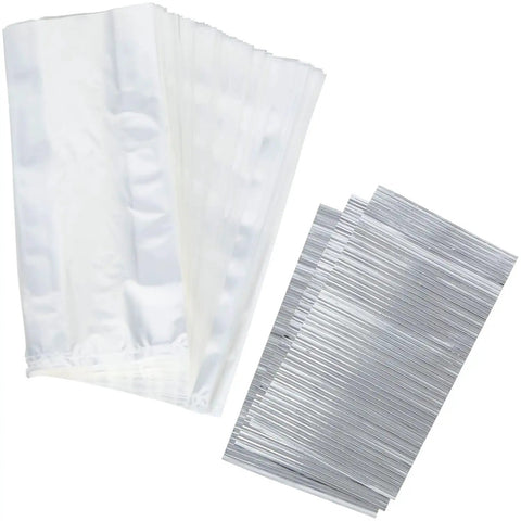 Clear Treat Party Bags 4x9.5 Inches, 150 Pack Great For Gifting, Party Favors, And Treat Wrapping, Food Safe Cellophane Bags shown