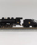 USRA 0-6-0 Switcher Locomotive With Tender For N Scale, Central New Jersey Theme, side view on track