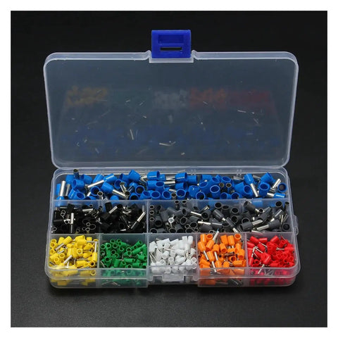 Top Notch Ferrule Crimper Plier Plus 800 Connector Terminal Box Tool Kit 175mm With Solid Pliers For Serious Wiring Jobs And Pro Electricians, open organizer