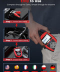 Demonstration of BA101 12V Car Battery Tester Digital Automotive Alternator Meter With 100 To 2000 CCA Load Charging And Cranking Analyzer