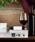 GFJYKDL Digital Thermostatic Heat Sealer For Bottles Rapid Seal Machine showing stainless steel wine bottle cap wrap setup.