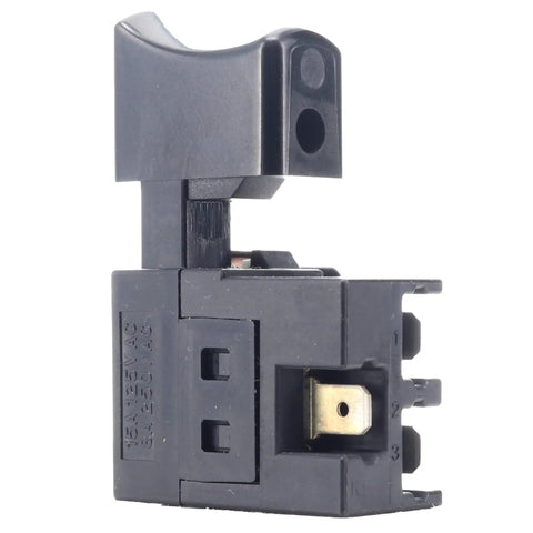 Miter Saw Replacement Switch 375115 side view for C12FDH C12FDHSM C12RSH2M easy on off power control switch black plastic