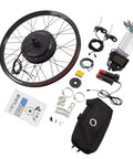 27.5 Inch Electric Bike Motor Conversion Kit With Beefy 72V 2000W Rear Wheel Brushless Motor, 9 Speed Flywheel, LCD, PAS