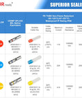Heavy Duty Heat Shrink Butt Splice Kit For 26 12 AWG Wires Waterproof IP68 MiniSeal Connectors Marine Grade Color Chart