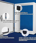 Heavy Duty Cold Rolled Steel Wall Mount Electric Vehicle Charger Cover with key lock and sealing foam for weatherproof security.
