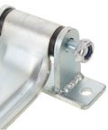 Beefy Heavy Duty Cargo Truck Door Hinge For Utility Trailers And Dump Trucks With Anticorrosion Iron Build Easy Install High Strength Rugged Rear Door Hinge For Box Trucks RVs Trailers And Fleet Maintenance, silver metal hinge with bolt