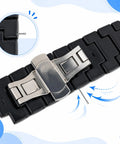 360-Piece Watch Band Link Cotter Pins Set For 6-23mm Straps, DIY Repair Kit With 18 Sizes (20 Pins Each), Easy Quick Band Fixes For Most Watches, Replacement Pins For Leather, Metal, And Rubber Straps, black watch band pin detail