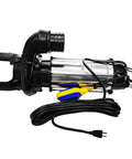 Badass 3HP Submersible Water Pump With Float Switch Heavy Duty Replacement For Tsurumi 12Pn 30391 showing pump with cord and float switch.