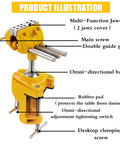 Tough As Nails Three Inch Heavy Duty Bench Vise With Rock Solid Steel Build And True Three Sixty Degree Swivel Base For Killer Multi Purpose Shop Clamping Accuracy, showcasing multi-function jaws and rubber pad.