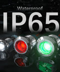 Five Pack LED Indicator Lights 12V to 24V Waterproof IP65 Metal Signal Lamps for Cars Trucks Boats Multicolor Display