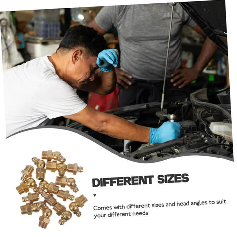 Beefed Up Grease Fittings Assortment Kit With Straight And Angled Fittings For Hydraulic Applications Built Tough Lubrication