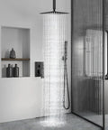 Ceiling Mount Shower System With Rain Shower Head And Handheld Spray For A Luxe Spa Like Experience High Pressure Shower Faucet Set