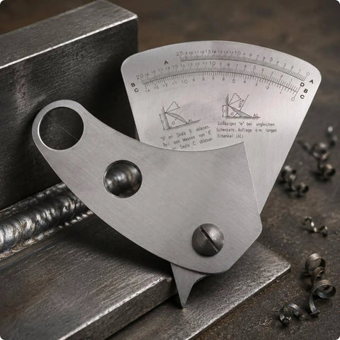 Stainless Steel Weld Gauge With Inch Scale For Fabrication And Weld Setup Rust Resistant Workshop Tool For Welders Metalworkers