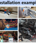Installation example of Two In Four Out Lever Terminal Block Kit For Quick Wire Splicing with DIN Rail and Screw Mount