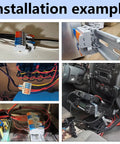 Installation example of 2 In 12 Out Lever Terminal Block Kit For 28-12 AWG Wire, Dual Input To Twelve Output, High-Density DIN Rail And Screw Fix, 8-Set Pack, Tool-Free Lever Connection For Super Handy Wiring And Easy Distribution.