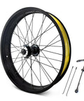 Fat Tire Front Wheel Set For Snow And Beach Biking Fits 20 Or 26 Inch 4 Inch Fat Tire Quick Release 9x135mm 36H Aluminum Alloy Disc Brake Rim