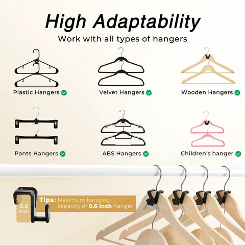 60 Pack Closet Space Saver Hooks Are A Straight Up Game Changer To Double Your Rack Capacity Vertically While Maximizing Hanging Space And Kicking Clutter Out The Door Forever Today