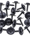 20 Piece Fender Liner Splash Shield Bolt Set For GM Cars Including Chevrolet Camaro Colorado Cruze Equinox Malibu Traverse Impala Cadillac ATS CT6 CTS XT5 XTS Rexka Pro Grade Rocker Molding Wheelhouse Bumper Cover Bolts And Lower Bolt Hardware.