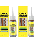 Two Pack Graphite Lock Lubricant With Pencil Shaped Applicator, 8 Gram Graphite Powder For Keyholes Tongues Padlocks U Locks And Keys