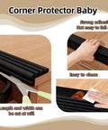 Heavy Duty Baby Proof Corner Guards And Edge Shields For Sharp Tables And Fireplaces Hella Comfy Foam Bumpers With Zero Residue Tape For Stress Free Living Rooms And Little Rascals Everywhere Black, cutting and cleaning shown.