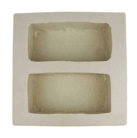 Top view of Veneer Stone Rubber Molds For Concrete Old World Brick Pavers Great For Patios And Walkways Two Brick Mold Each 9 Inch Long