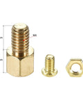 M4 Hex Brass Standoff Spacers With Male Female Threaded Pillar Screws And Nuts For Computer Motherboard Circuit Board Electronics Kits. 6mm screw and nut.