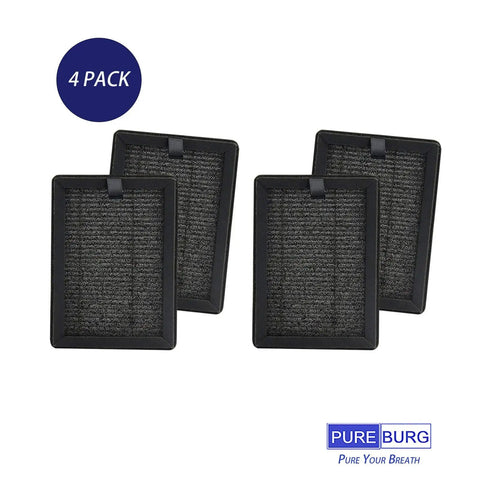 Replacement Filters For PUURVSAS HM669A And ROVACS RV60 Air Purifiers, 4-Pack H13 True HEPA Activated Carbon 2-In-1 4-Stage Filtration