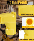 Design features of Table Saw Dust Collector Adapter 2.56 Inch ID Fit For Quick Easy Sawdust Cleanup Dual Integrated Hooks
