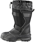 Side view of Impact Winter Boots With Tall Leather And Nylon Upper Locking Snow Collar, Eco Tek Materials, Black, Size 12