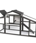 Durable Wooden Chicken Coop For Backyard 2 To 3 Hens Hen House Indoor Outdoor Two Story Poultry Cage With Nesting Box