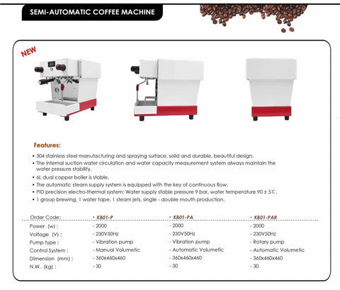 Commercial Espresso Machine With Rotary Pump, 9 Bar Pressure, 6 Liter Dual Boiler, 220V, Stainless Steel Build