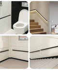 Modern Wall Mounted Stainless Steel Handrail For Indoor Stairs Extra Tough Rust Resistant Banister seen in bathroom and stairway.