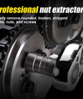20 Piece Upgraded Bolt Extractor Set Built Tough For Impact Lug Nut Remover attached to a mechanical part