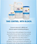 Hospital Grade Germicidal Bleach Wipes Ready To Use Disinfectant For Industrial Cleaning Kill C Difficile In 3 Minutes 58 Seconds