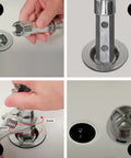 Tub Drain Remover Wrench Dual Ended Dumbbell Tool For Bath Drains Beefy Heavy Duty Aluminum Fits Most One And Three Eighths Inch