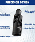 Flexible Universal Joint Socket Adapter Set For Multi Angle Access Includes One Quarter Inch, Three Eighths Inch And One Half Inch Drives Crafted From CR-V Steel With Black Phosphate Finish Built Tough For Lasting Corrosion Resistant Performance featuring precision design with spring-loaded detent ball and laser marking.