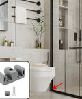 Framed Sliding Shower Door Bumpers Set, Silicone And Plastic Protectors for Glass Shower Doors installed in bathroom
