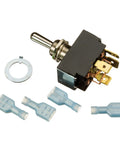 Heavy Duty 4 Prong Replacement Switch For Rugged Portable Power Drive with connectors and mounting hardware for installation.