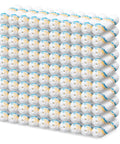 Bulk Pack 100 Mini Paint Roller Covers 6 Inch For Quick Home Painting DIY Projects displayed in a stacked formation