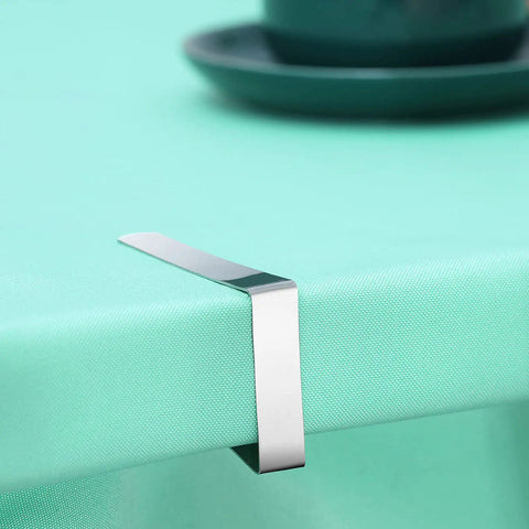 Heavy Duty Tablecloth Clips 12 Pack Stainless Steel Table Clip Clamps for Restaurants Picnics Rust Proof No Slip on Table