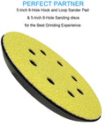 Five Inch Hook And Loop Replacement Sander Pad For Orbit Sanders 343 343K 390 390K 382 343VSK With 8 Hole Pattern Foam Body
