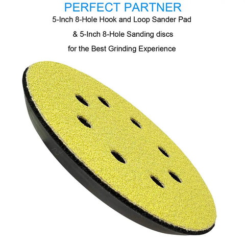 Five Inch Hook And Loop Replacement Sander Pad For Orbit Sanders 343 343K 390 390K 382 343VSK With 8 Hole Pattern Foam Body