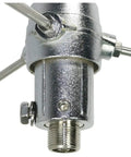 Close-up view of a metallic connector on Pre-Tuned Dual-Band Base Antenna For Amateur Radio 144-148 MHz VHF And 430-460 MHz UHF