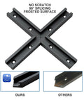 Beefy Aluminum T Track 3 Inch Intersection Kit For Woodworking Double Cut Profile With Pre Drilled Mounting Holes 6063 Alloy