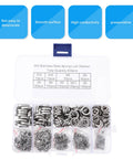 600 Piece Stainless Steel Spring Lock Washers Kit M2 To M10 Assorted Split Lock Washers For Industrial Repair And Mechanical Fastening Built Tough For Real Vibration Dampening Anti Loosening Heavy Duty Hardware in organizer box