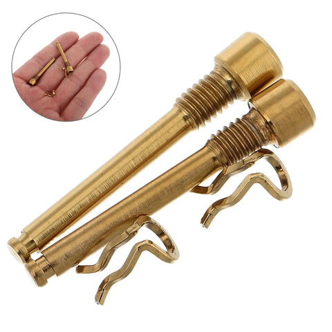 Upgrade Your Ride With This Sweet Titanium Alloy Brake Pad Screw Kit. This Heavy Duty Set Features Precision Threading And Includes Retaining Rings For A Super Secure Fit. Perfect For Mountain Biking And Dirt Track Cruisers Who Want Durable Parts That